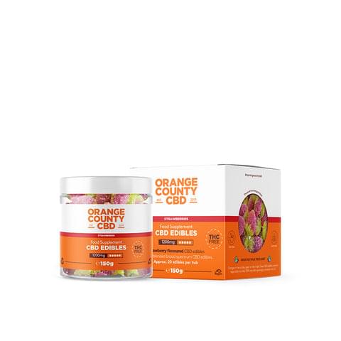 Strawberry Gummies | Orange County CBD | 1200mg CBD