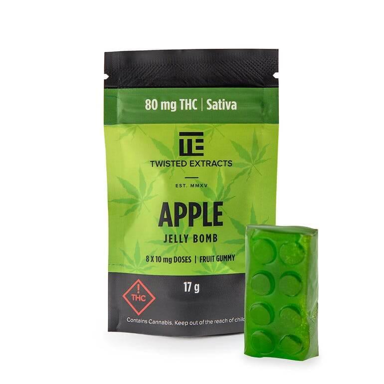 Apple-SATIVA-JELLY-BOMBS-–-Twisted-Extract