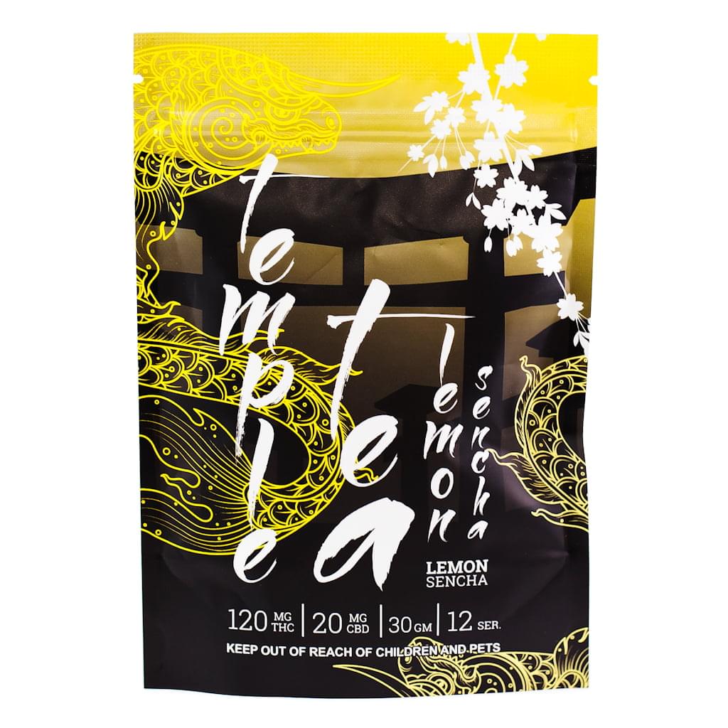 Temple Cannabis Tea – Lemon Sencha – By Mota Edibles – 120mg THC and 20mg CBD